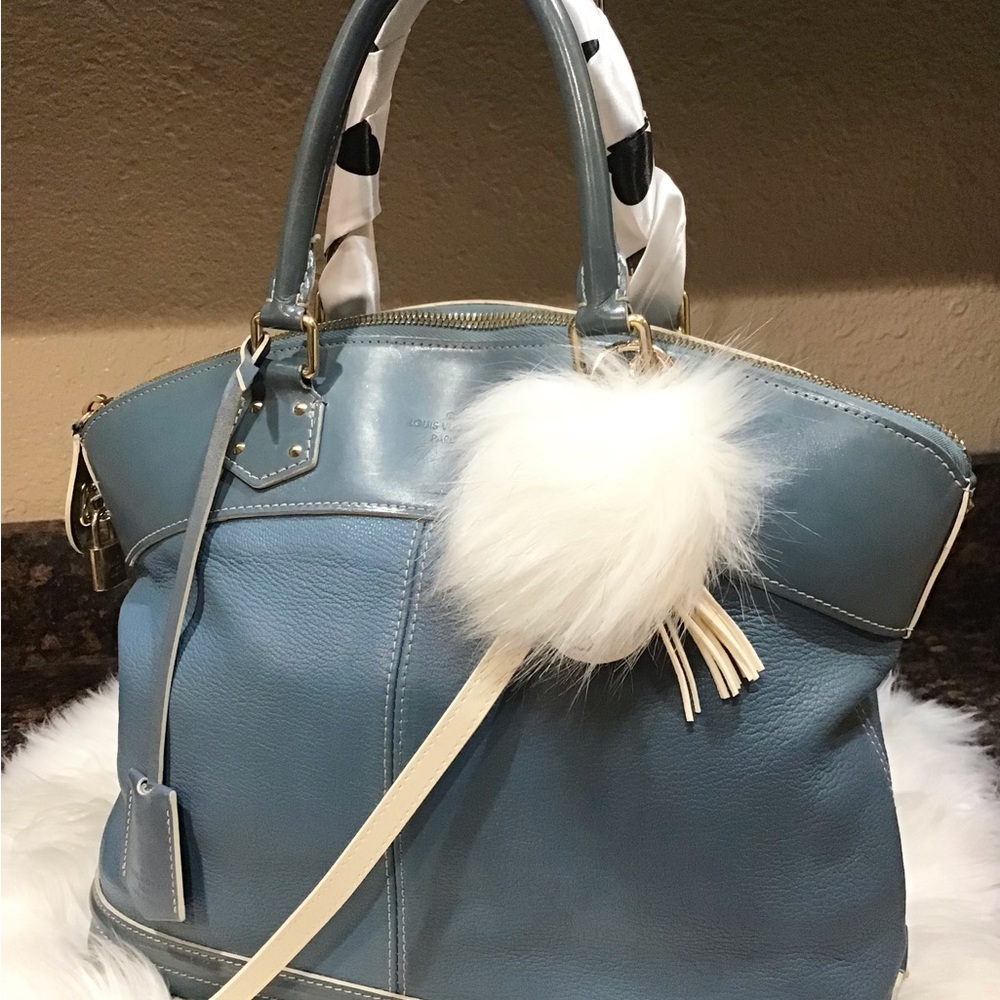 Louis Vuitton Suhali Lock It MM Hand Bag Blue